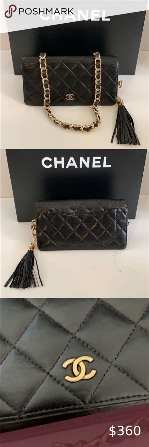 chanel matrasse chain wallet